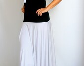 Womens clothing. Bridesmaid maxi dress. Polka dots maxi dress with V-Neck and long full skirt great for plus size and as a day dress