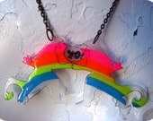 Yo Godzilla Rainbow Necklace
