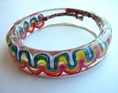 Rainbow Resin Friendship Bracelet