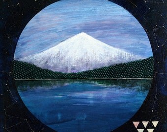 Lost Lake, original landscape painting 12 x 12