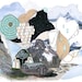 Glacier, art print 8 x 10