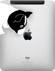 Bella French Bulldog Sniff Decal for all iPads
