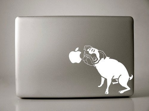 Angelina the Pug Decal Apple Macbook Laptop