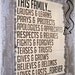 This Family Loves.... Antiqued Plank Typography Sign-Cottage Style
