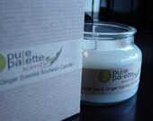 Soy Candles White Tea n Ginger Scent Vegan Aromatherapy Pure Natural Premium Fragrance Eco-Friendly in Modern Jar
