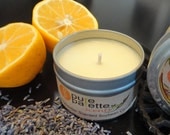Soy Candle - Citrus Lavender Pure Essential Oil Aromatherapy Vegan in Travel Tin