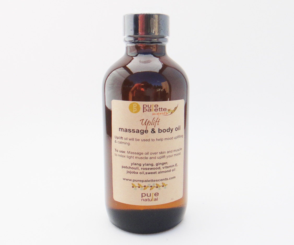 Aromatherapy Massage Bath & Body Oil: Uplift Pure Natural Aromatherapy Oil