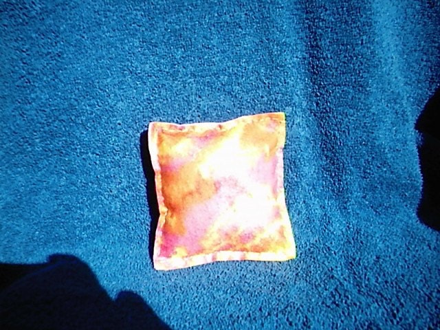 Orange and Yellow Tiedied Catnip Pillow Toy