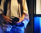 Brown Classic Leather Camera Neck Strap - made to order