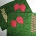 Customized Quilted Set of 4 Place Mats with 7 Species Appliqued - Perfect for Sukkot and the Jewish Holidays
