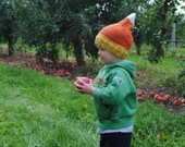 Falling Candy Corn Hat Pattern (Knitting)