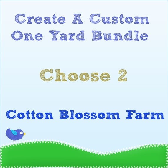 Create Your Own One Yard Bundle - Choose 2 Fabrics
