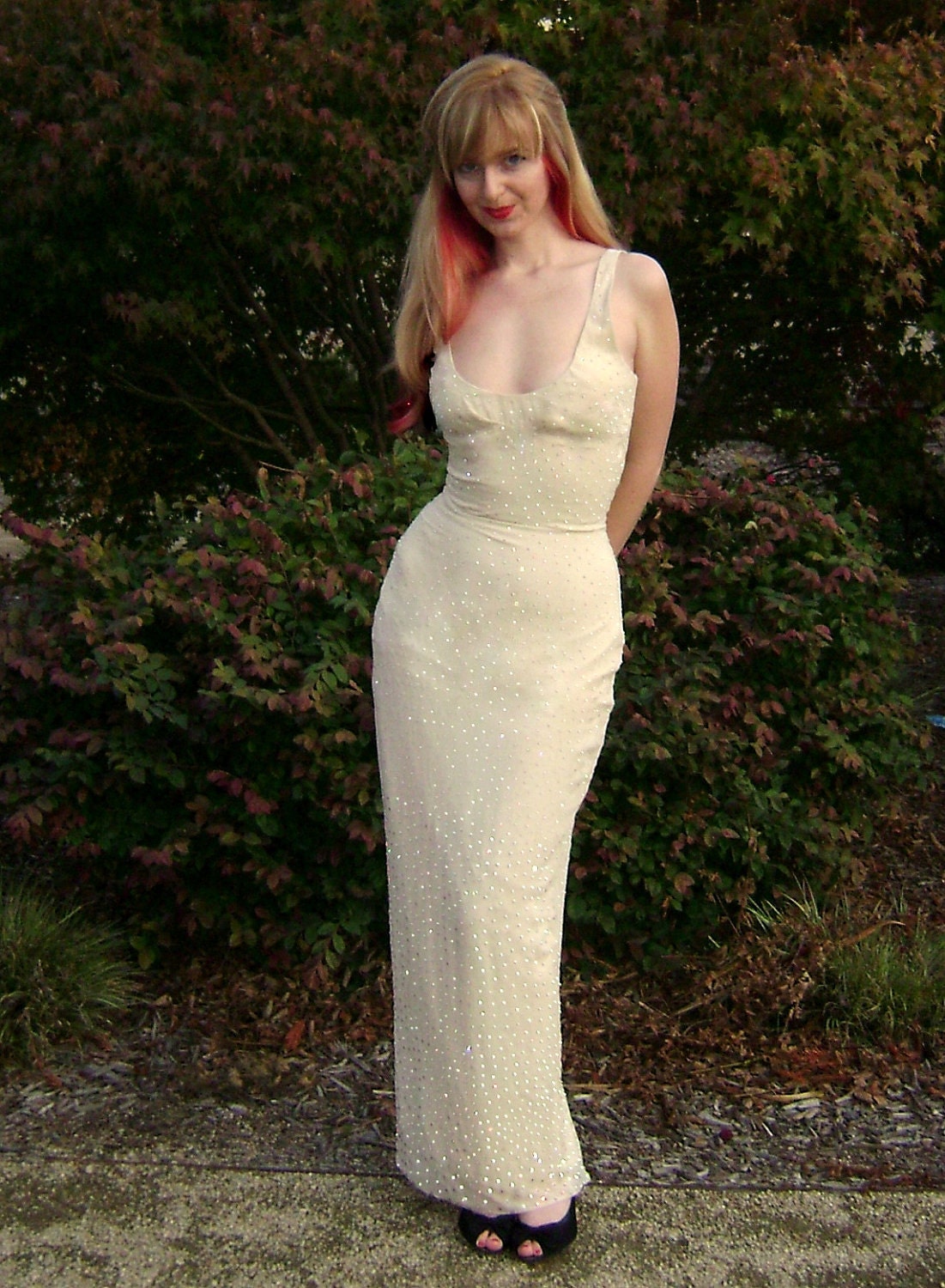 Marilyn Monroes Swarovski Crystal Happy Birthday President Gown Custom Made to Fit Reproduction