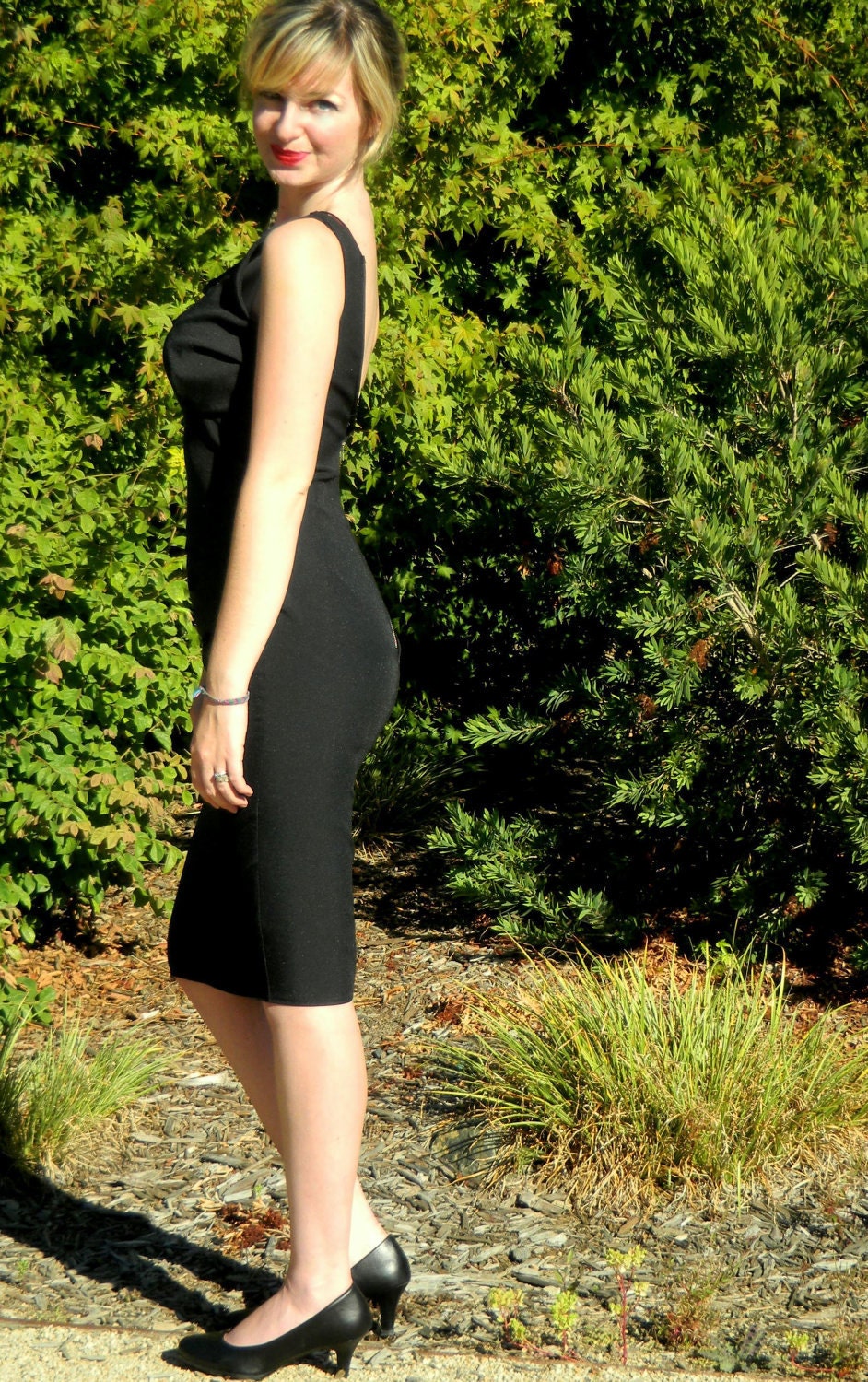 DIY Dress Kit Custom Sized Marilyn Monroe Black Wiggle Dress