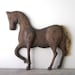 Brown Wood Horse Wall Hanging