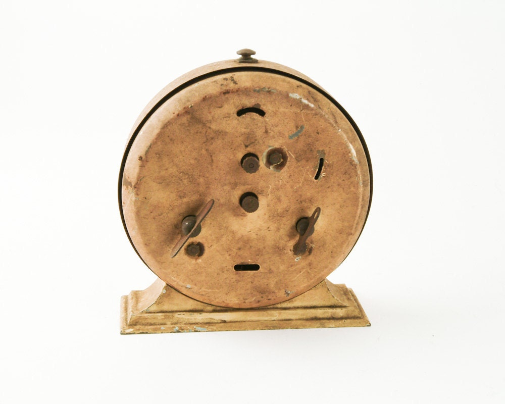 Vintage Ingraham Eight Day Broadcast Alarm Clock