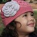 Crochet Hat Pattern - Flower Power Cap Crochet Pattern No.201 Emailed2U ALL SIZES suits BEGINNERS
