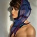 Indigo Flow Neckscape - silk scarf