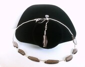 Smoky Glass Necklace and Earring Set by Roots and Wings Designs