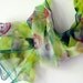 Hand dyed scarf on chiffon silk - hand painted scarves - wearable art painted 18x72