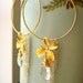 Float On Mixed Metal Earrings with Green Amethyst