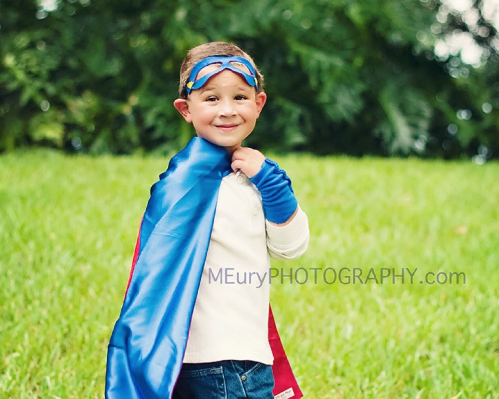 Captain America Cape birthday Gift -  Perfect Super Hero play costume dress up