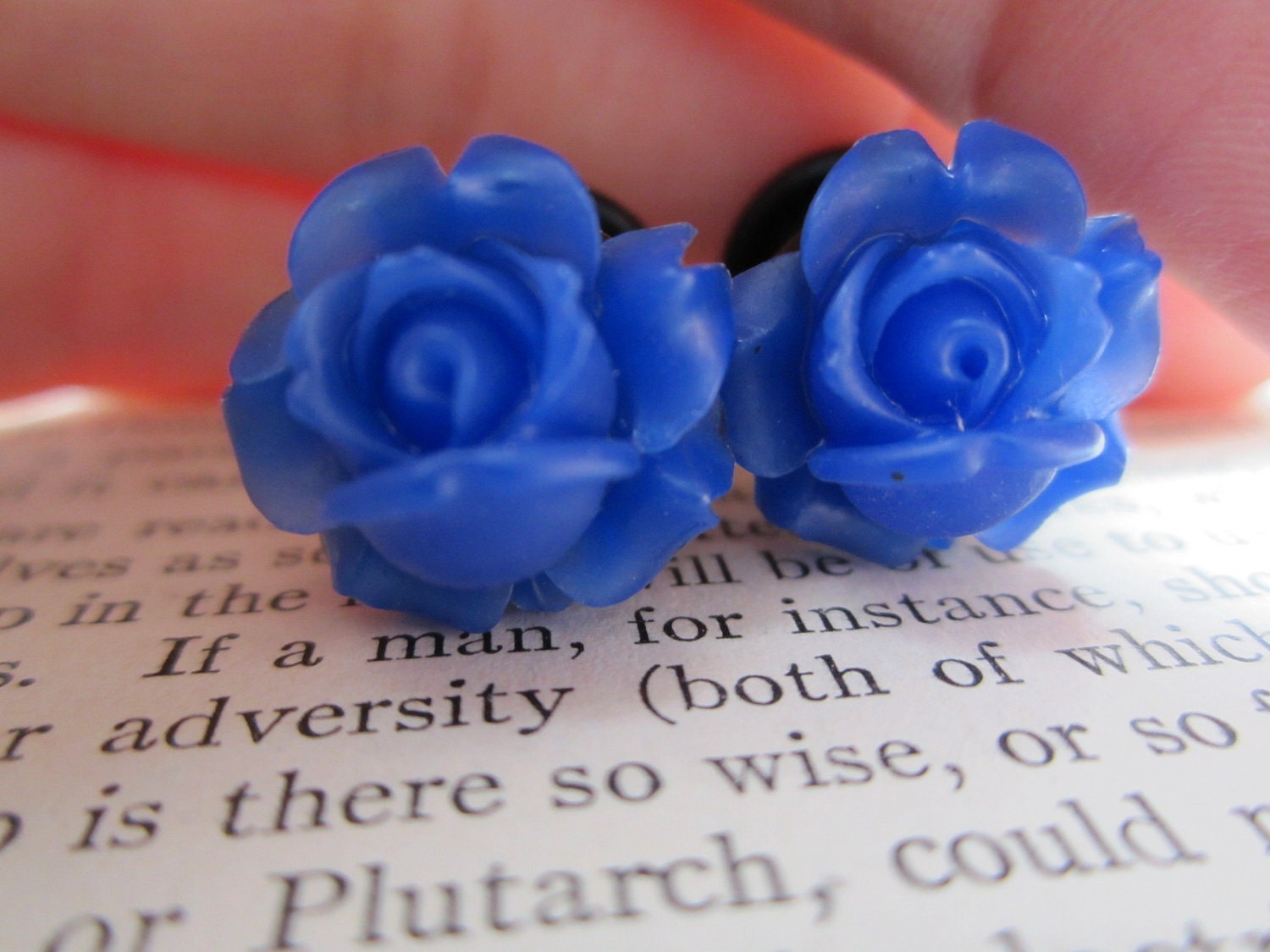 Gauges - Plugs - Roses - Royal Blue