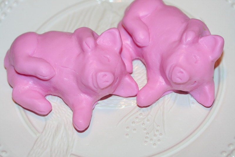 Pink Piggy Soaps Sweetly scented with Fruit Slices
