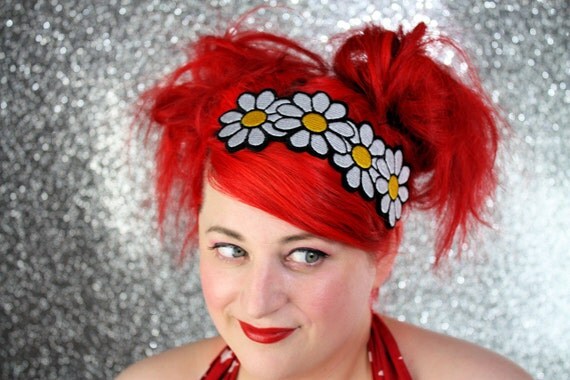 Daisy Chain Headband, Daisy Headband, Cute Flowers White