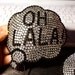 Rhinestone Fascinator, Oh La la, Comic Inspired Hat