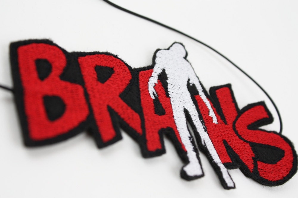 Zombie Brains Headband, Red and White