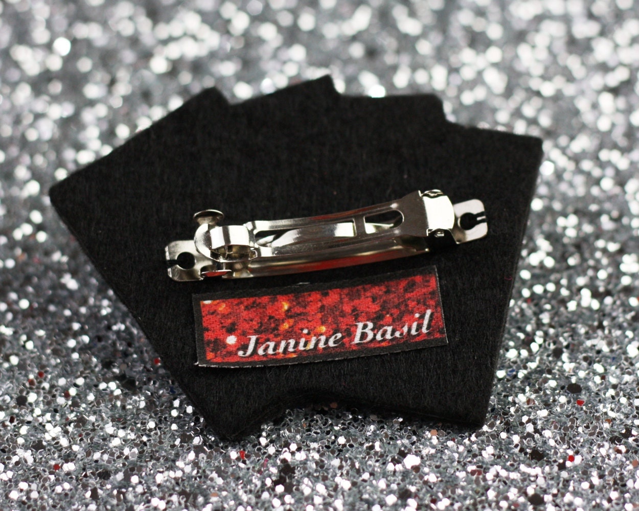 Playing Cards Hair Clip, Aces, Rockabilly Hair Clip