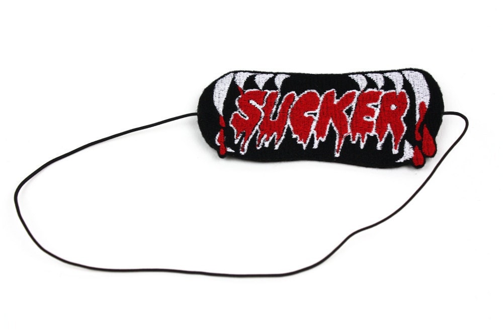 Vampire Headband, Sucker, Red and white