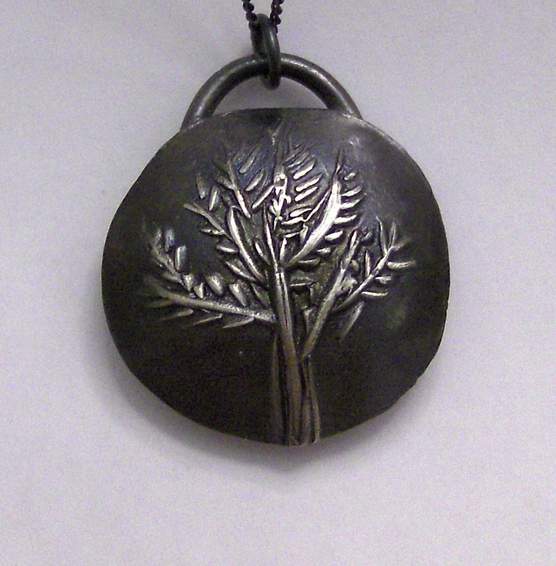 AROMATREE  - Aroma Therapy - Secret Message Silver Necklace