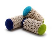 Bamboleos - Re-purposed Wine Cork Cat Toys with Organic Catnip (Blue Lagoon Three-pack)