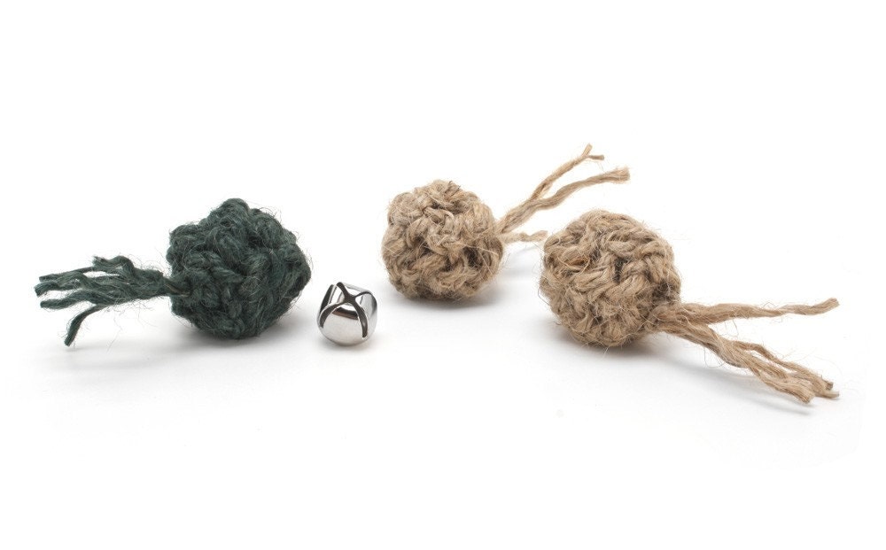 Jute Bomb Trio - Three-pack of Natural Jute Cat Toys