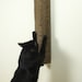 Large Trio Black Wall-mounted Scratch Tower - Modern Cardboard Cat Scratching Tower