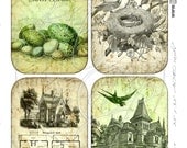INSTANT DOWNLOAD diGitAl doWnLoaDs PrinTable SwEet HoMe FrEnch PaRiS AntiQue AGed PAper EpHeMera ViCtoRian BiRds Nests, No. 134