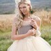 Beige tulle  tutu skirt with ivory satin waist for  women.