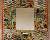 Supergirl Folk Collage Mirror