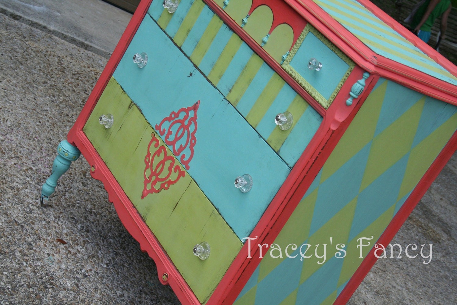 Jester-Custom Painted Dresser/Chest of Drawers MADE TO ORDER