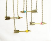 Hunter's Arrow Necklace - Artemis - Your choice Bronze Arrow Necklace - AlinaandT