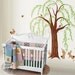 Tree Wall Decal Wall Sticker tree decal -Willow Tree with Rabbits Nursery Decal- dd1032