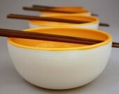 Chopstick Bowls in Clementine
