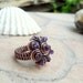 Amethyst Cluster Coil Ring