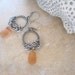 Morganite earrings in sterling silver