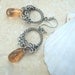 Morganite earrings in sterling silver