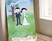 The Original -  Illustrated Wedding Invitation PRINTABLE & CUSTOM