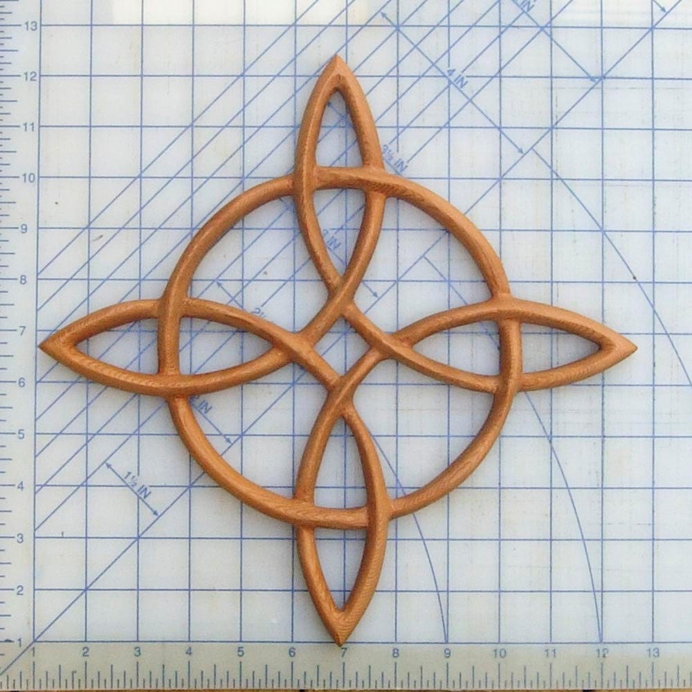 Compass Rose-Celtic Knot of Journey and Return-Sailors Knot Wood Carving