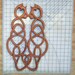 Cat Love Knot-Wood Carved Celtic Style - Anti Co Dependency Love Knot
